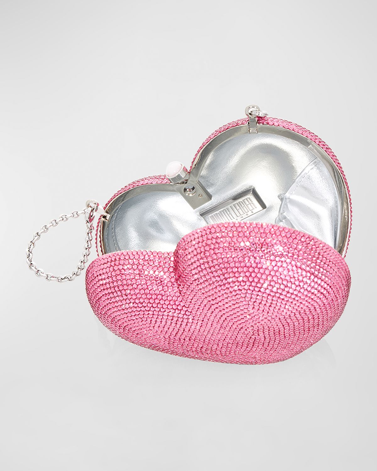 Judith Leiber Couture L 'Amour Petit Coeur Crystal Minaudiere | Thumbnail 5