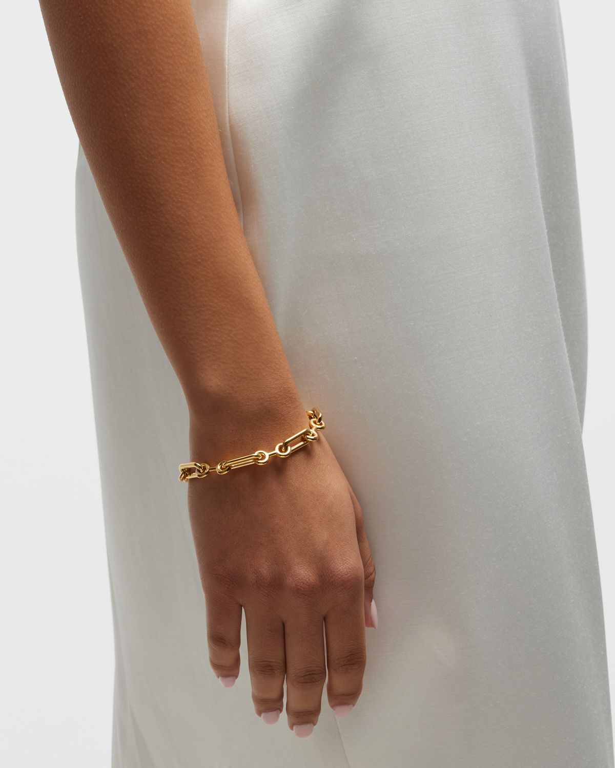 Charlotte Chesnais Petit Binary Chain Bracelet Vermeil