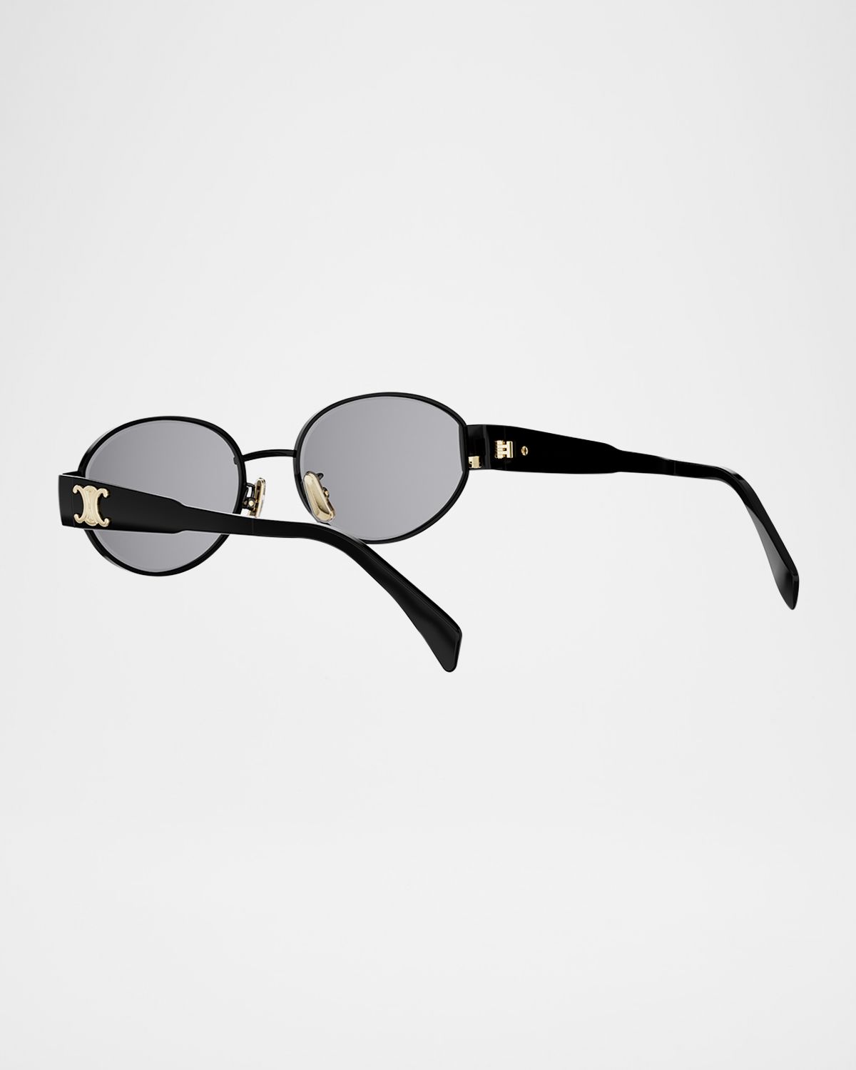 Celine Triomphe Oval Metal Sunglasses