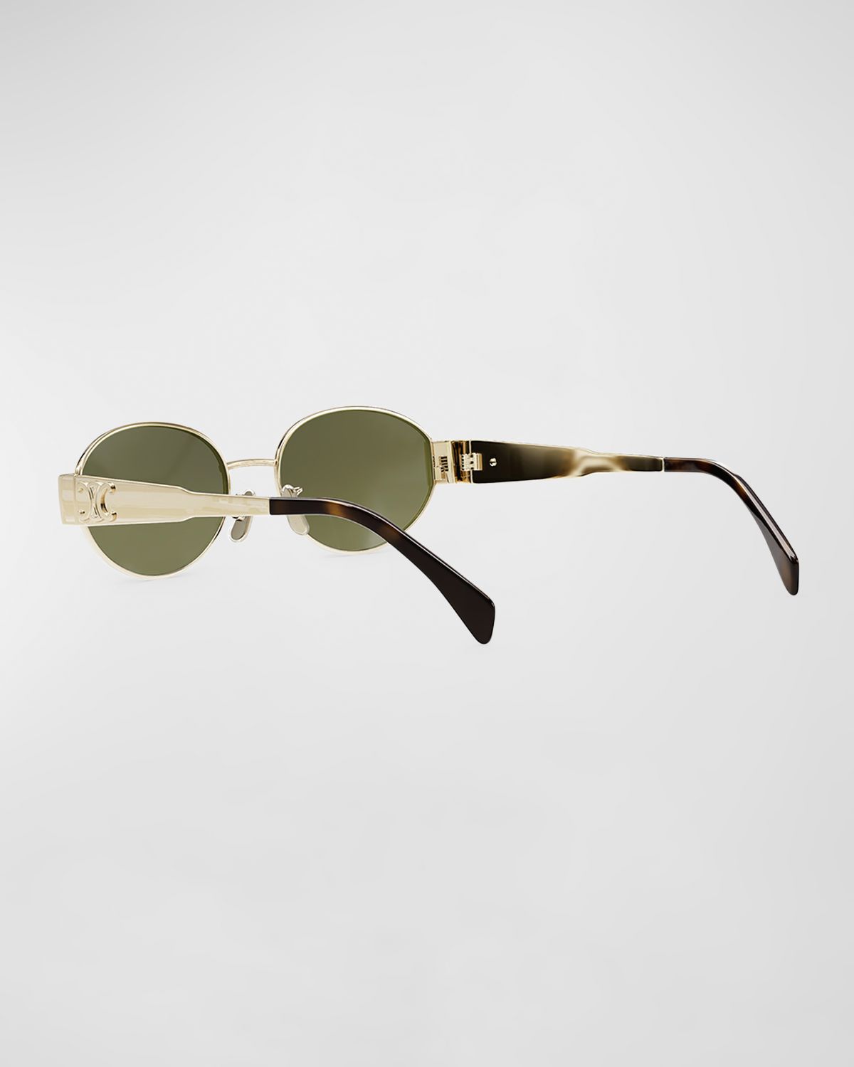 Celine Triomphe Oval Metal Sunglasses