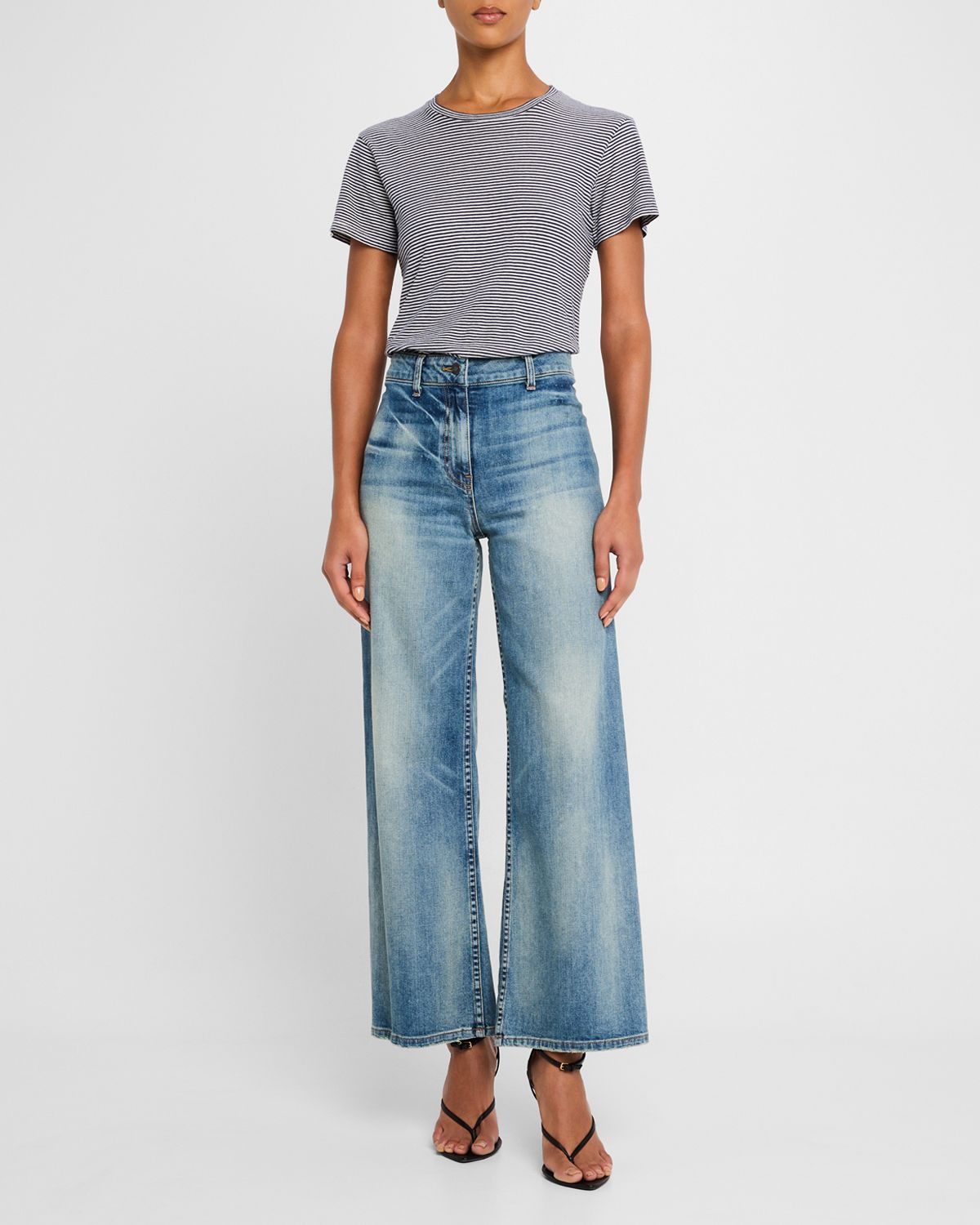 Nili Lotan Megan Wide-Leg Jeans