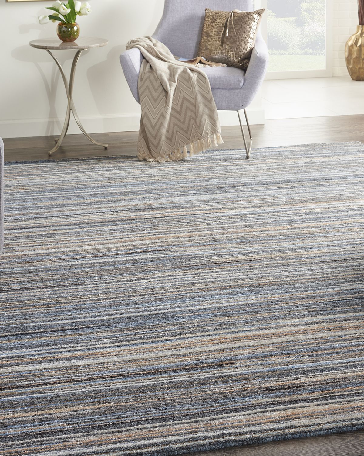 Nourison Logan Hand-Knotted Rug | Thumbnail 4 Nourison Logan Hand-Knotted Rug | Thumbnail 4