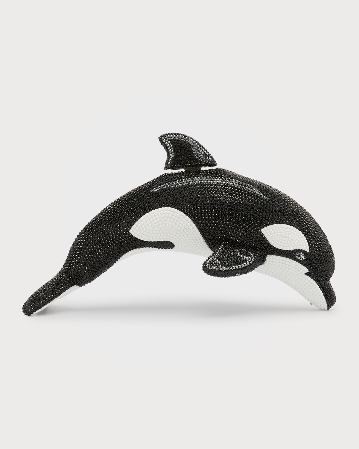 Judith Leiber Couture Orca Crystal Minaudiere Bag