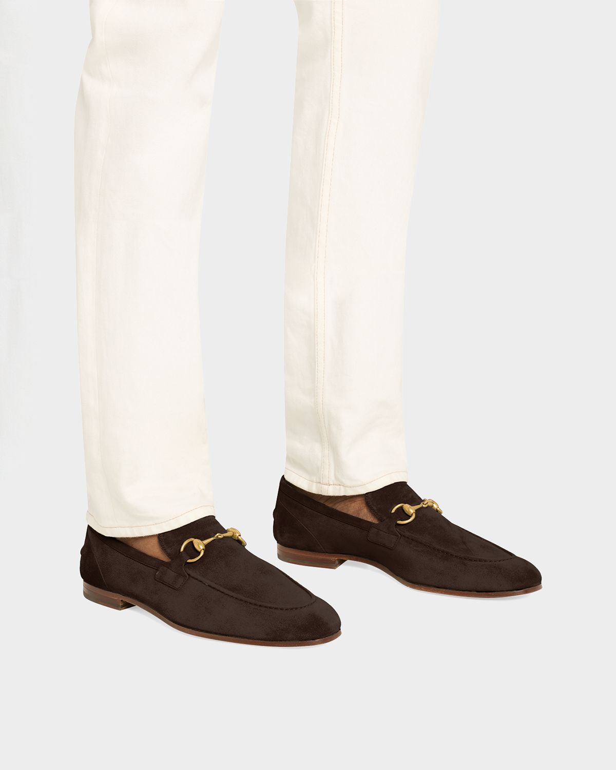 Gucci Men 's Jordaan Suede Bit Loafers