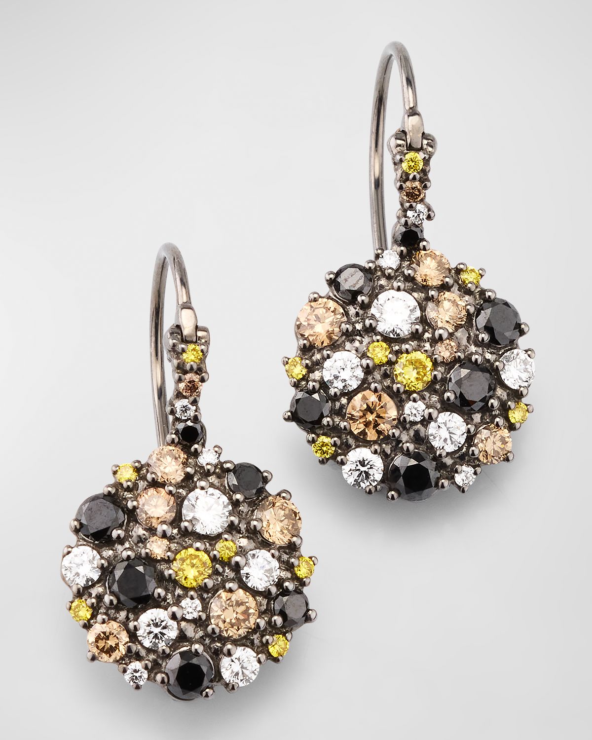Paul Morelli Confetti Circle Diamond Earrings, 13mm
