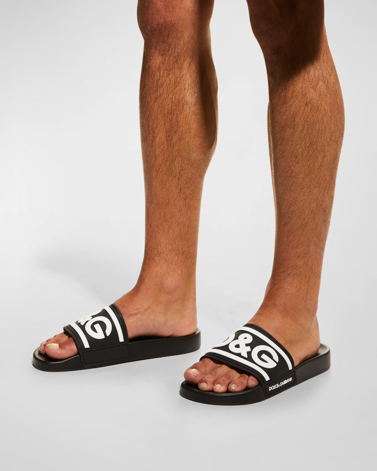 Dolce & Gabbana Men 's Logo Pool Slides