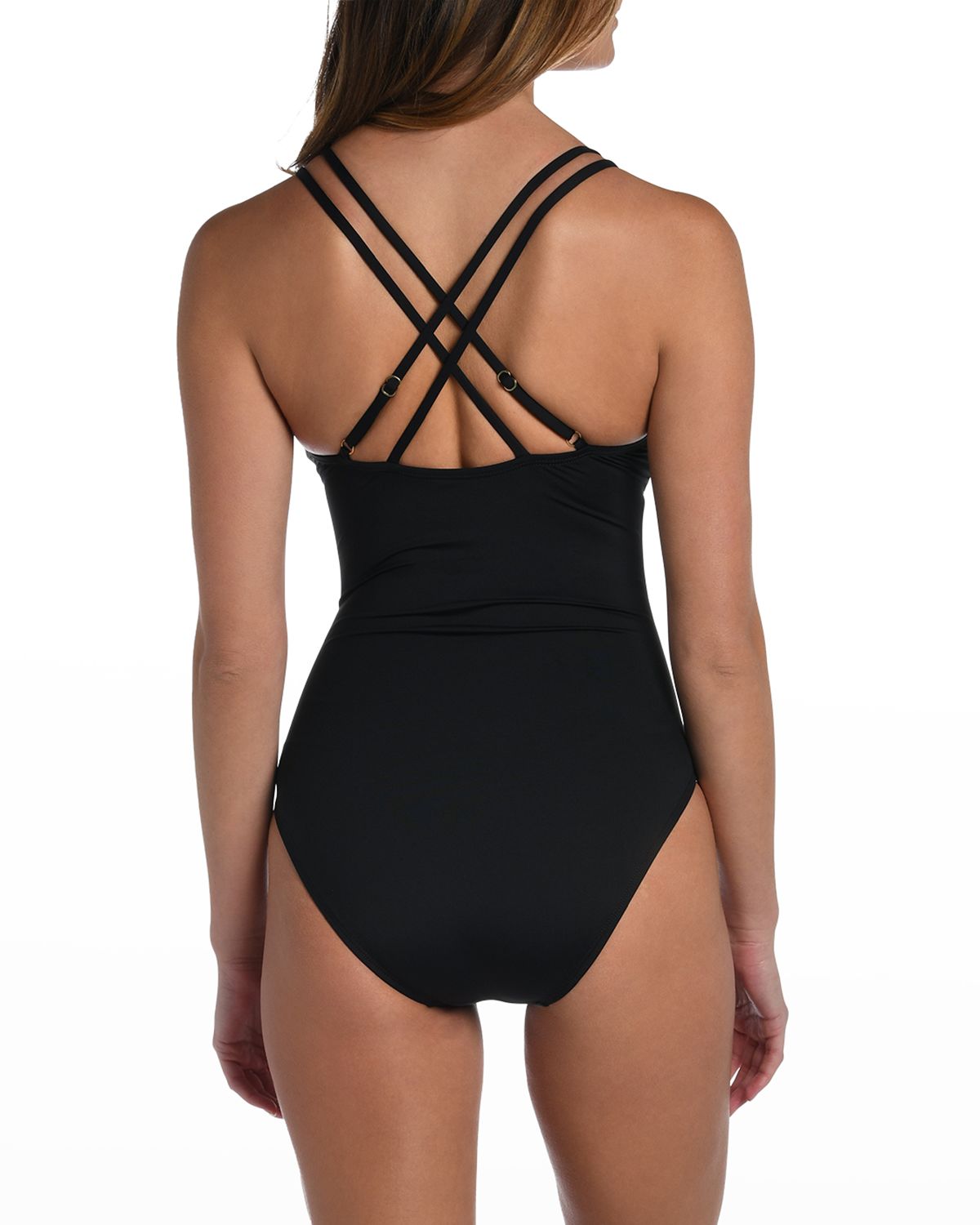 La Blanca Lace-Up One-Piece Swimsuit | Thumbnail 3