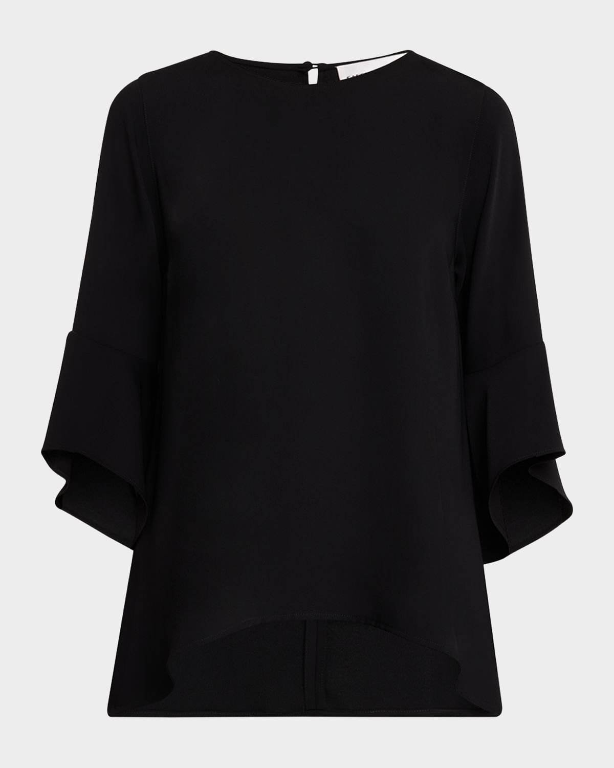Caroline Rose Julia Bell-Sleeve Crepe Tunic
