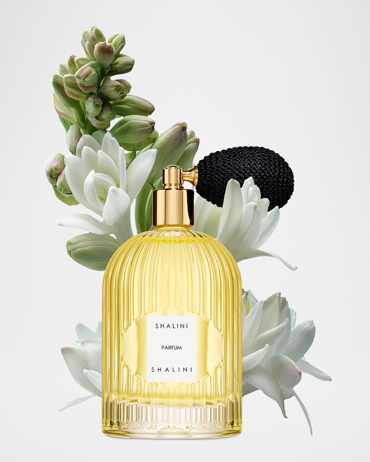 Shalini Parfum Shalini Eau de Parfum in Byzantine Glass Flacon w/ Black Bulb Atomizer