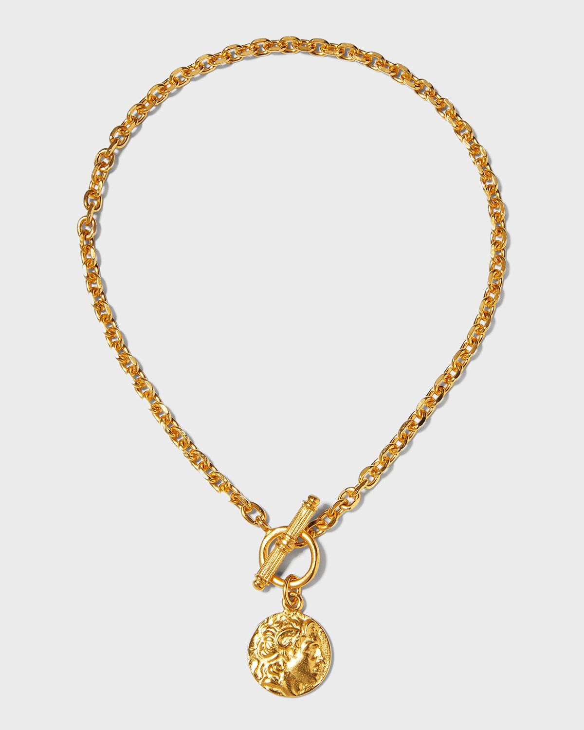 Ben-Amun Gold Coin Toggle Necklace