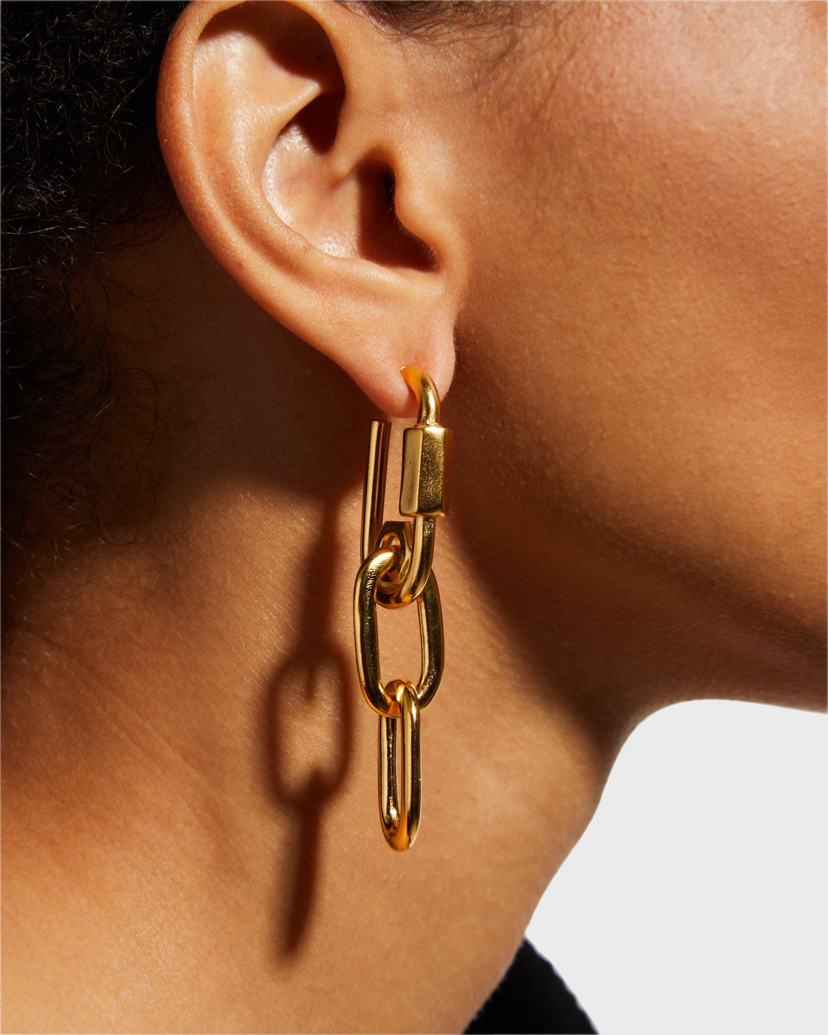 Ben-Amun Gold Post Linch Chain Earrings