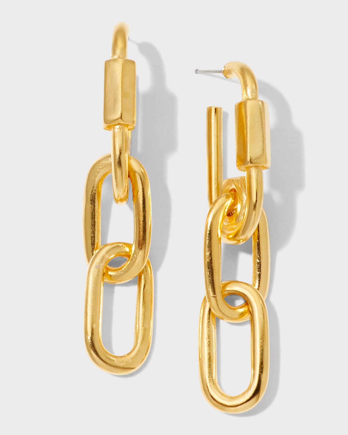 Ben-Amun Gold Post Linch Chain Earrings