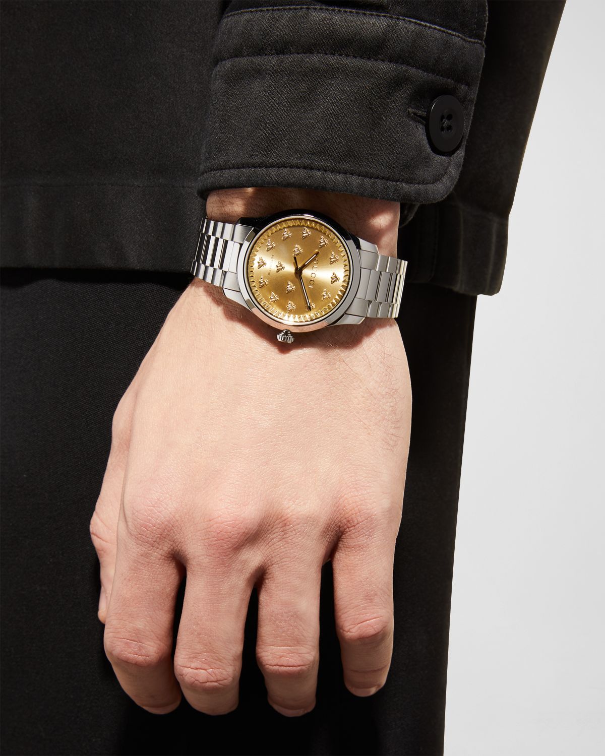 Gucci G-Timeless Multibee Automatic Steel Watch, 38mm