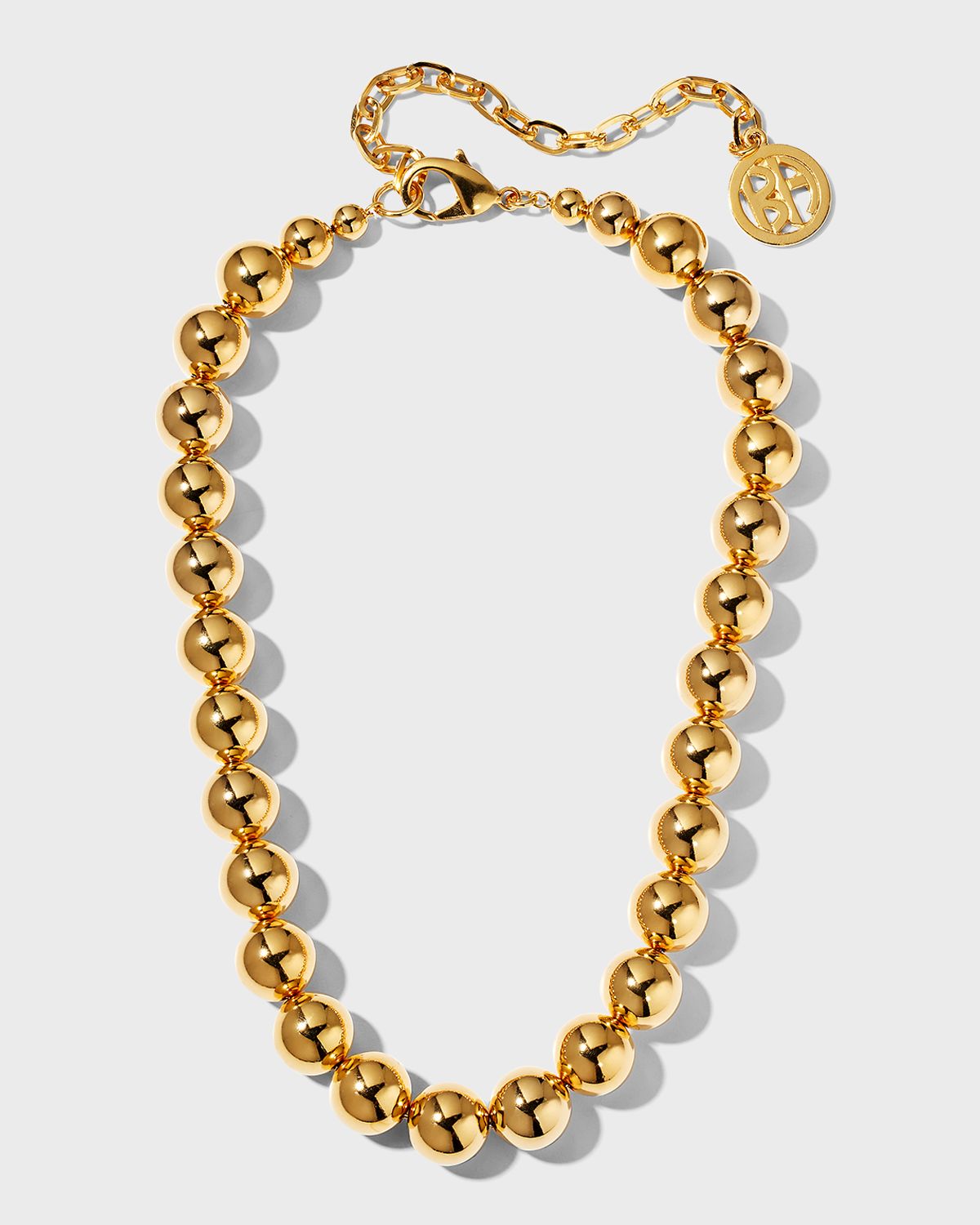 Ben-Amun Gold-Pearl Bead Necklace