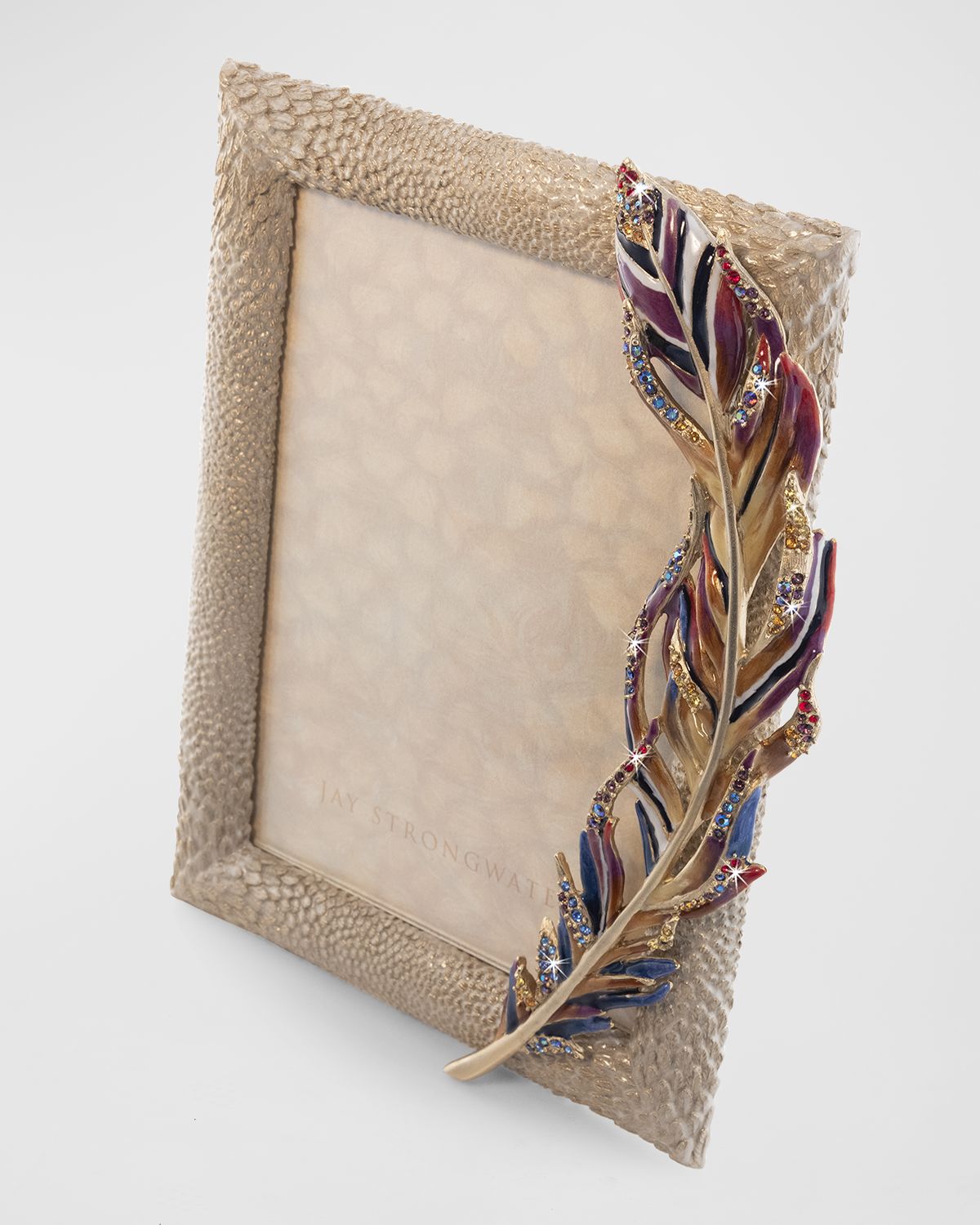 Jay Strongwater Feather Frame, 5" x 7"