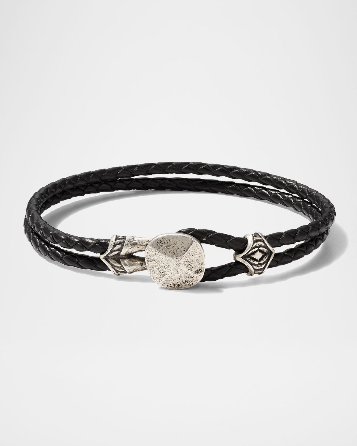 John Varvatos Men 's Braided Leather Bracelet