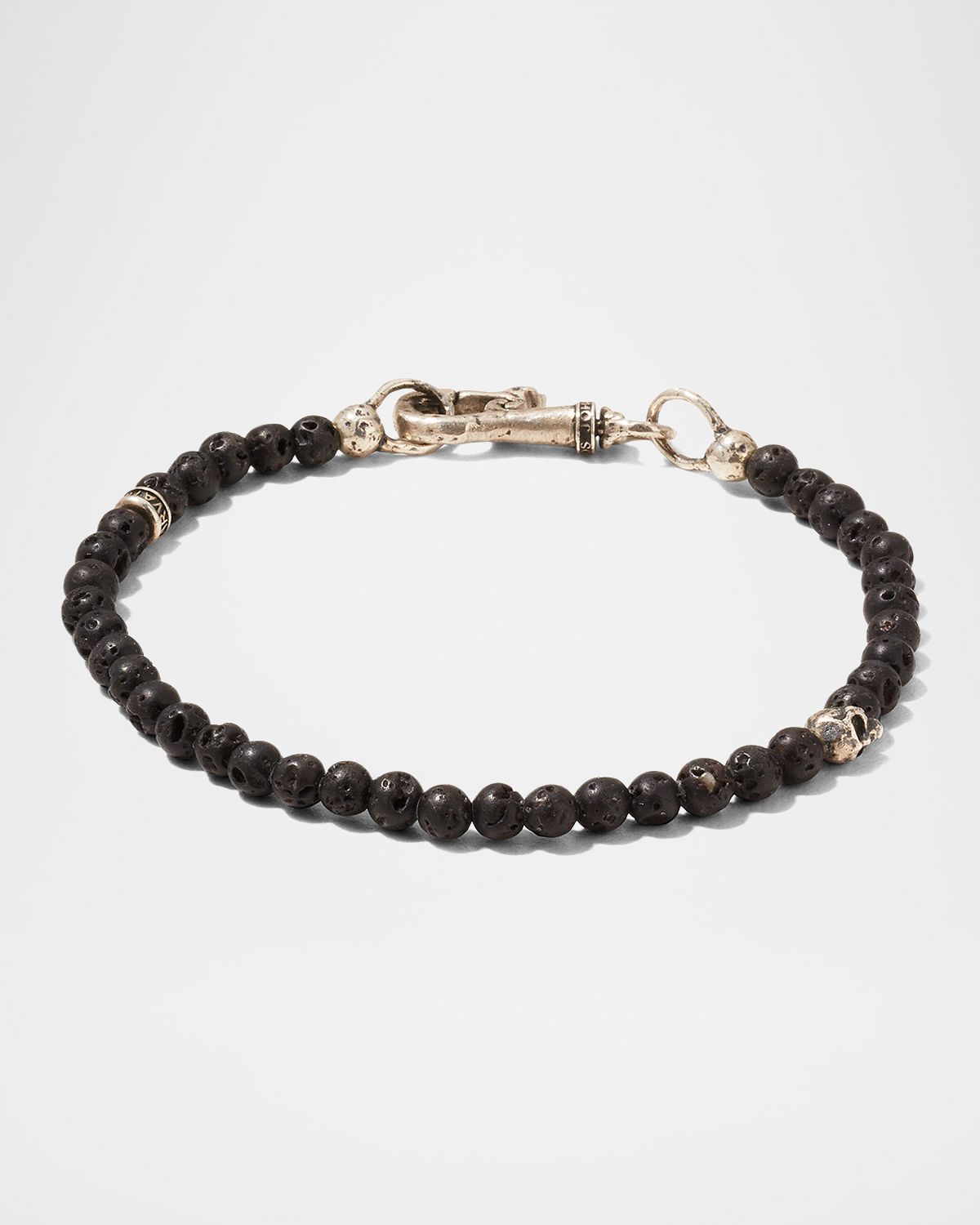 John Varvatos Men 's Skull Beaded Bracelet