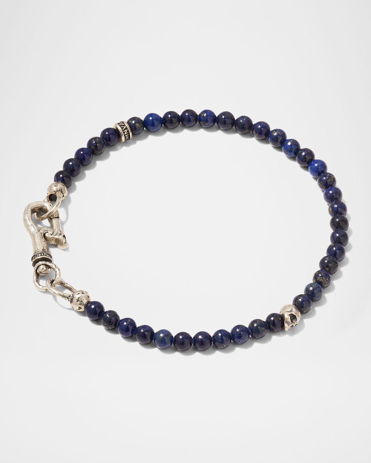 John Varvatos Men 's Skull Beaded Bracelet