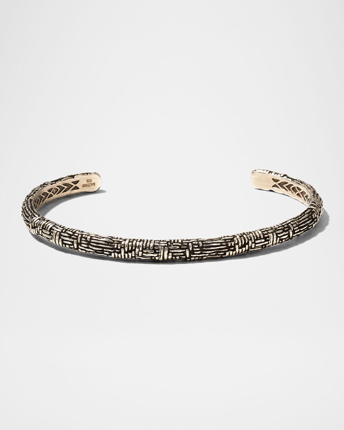 John Varvatos Men 's Artisan Woven Texture Cuff Bracelet