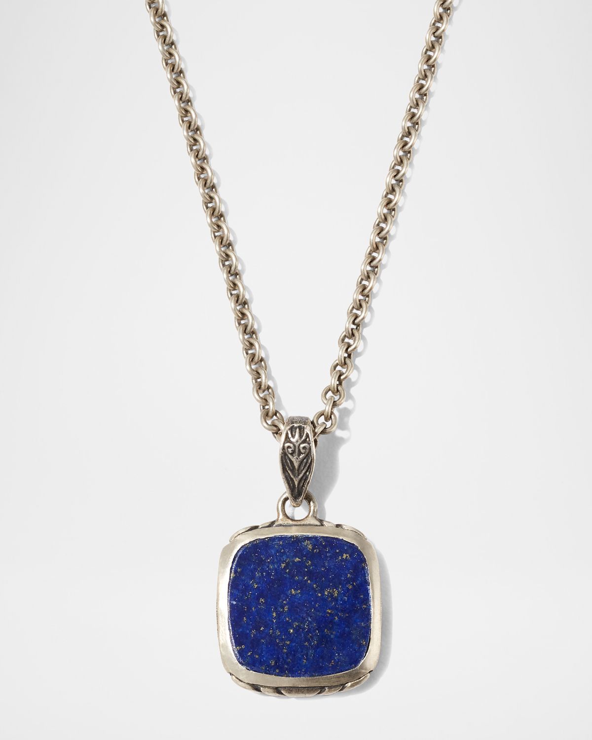 John Varvatos Men 's Artisan Lapis Pendant Necklace, 24"L
