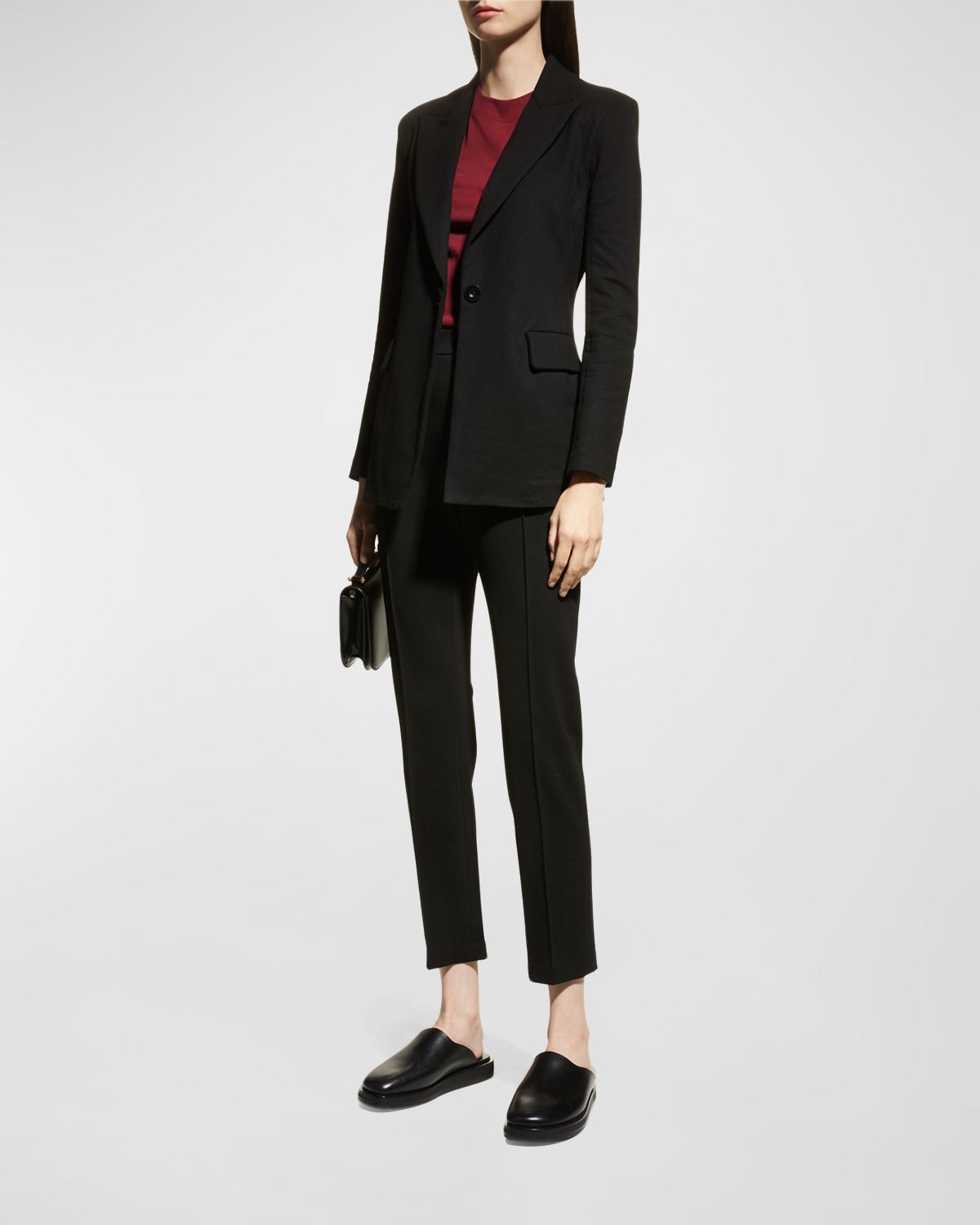 Rosetta Getty Jersey Single-Breasted Blazer