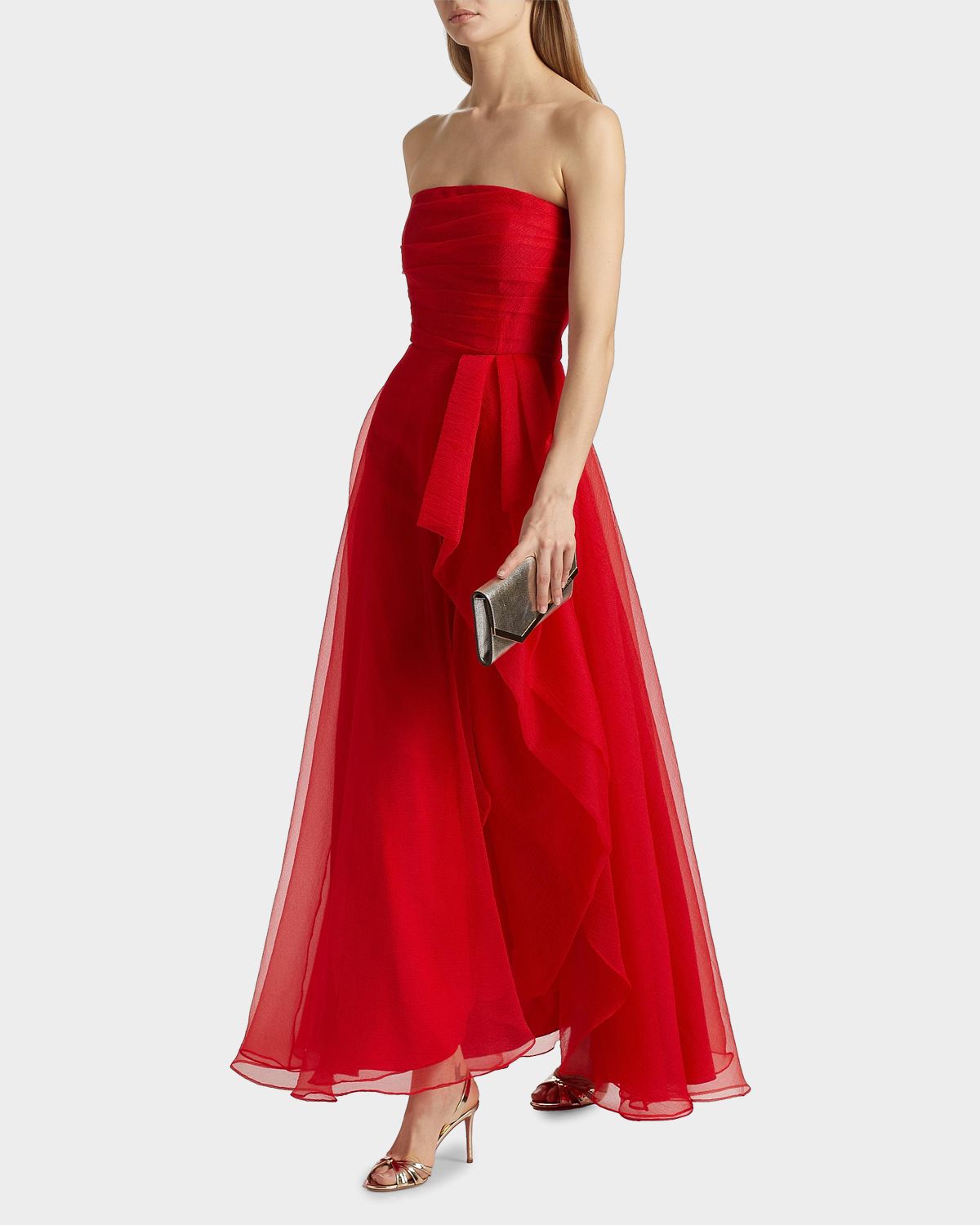 Theia Teresa Draped Strapless Gown | Thumbnail 7 Theia Teresa Draped Strapless Gown | Thumbnail 7