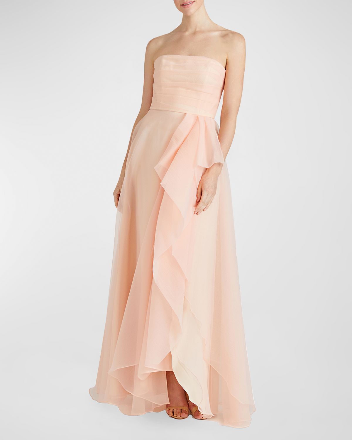 Theia Teresa Draped Strapless Gown | Thumbnail 5 Theia Teresa Draped Strapless Gown | Thumbnail 5