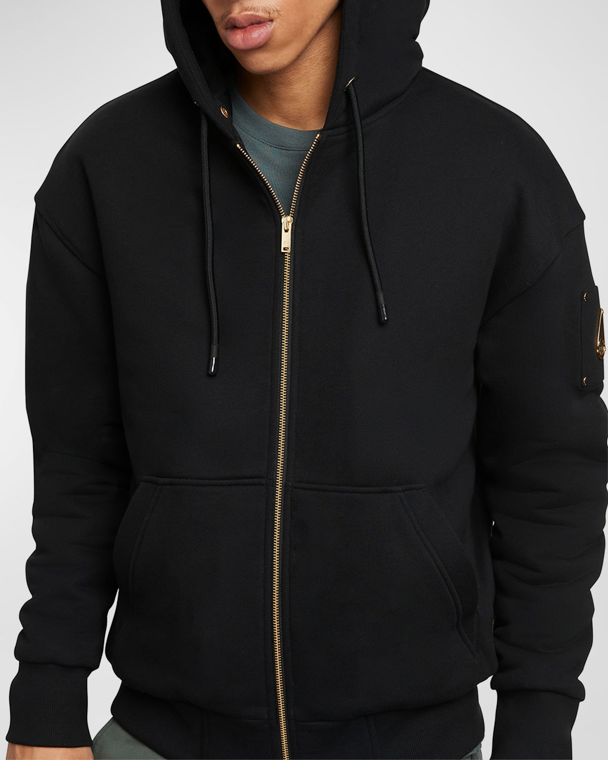Moose Knuckles Men 's Linden Bunny Icon Zip Hoodie | Thumbnail 6 Moose Knuckles Men 's Linden Bunny Icon Zip Hoodie | Thumbnail 6