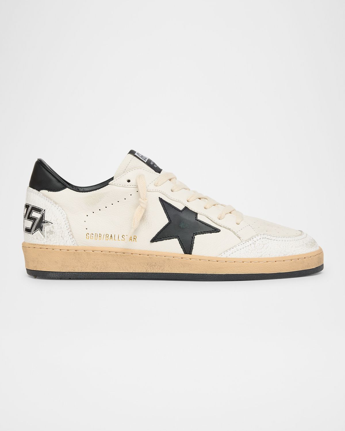 Golden Goose Men 's Ball Star Distressed Leather Low-Top Sneakers