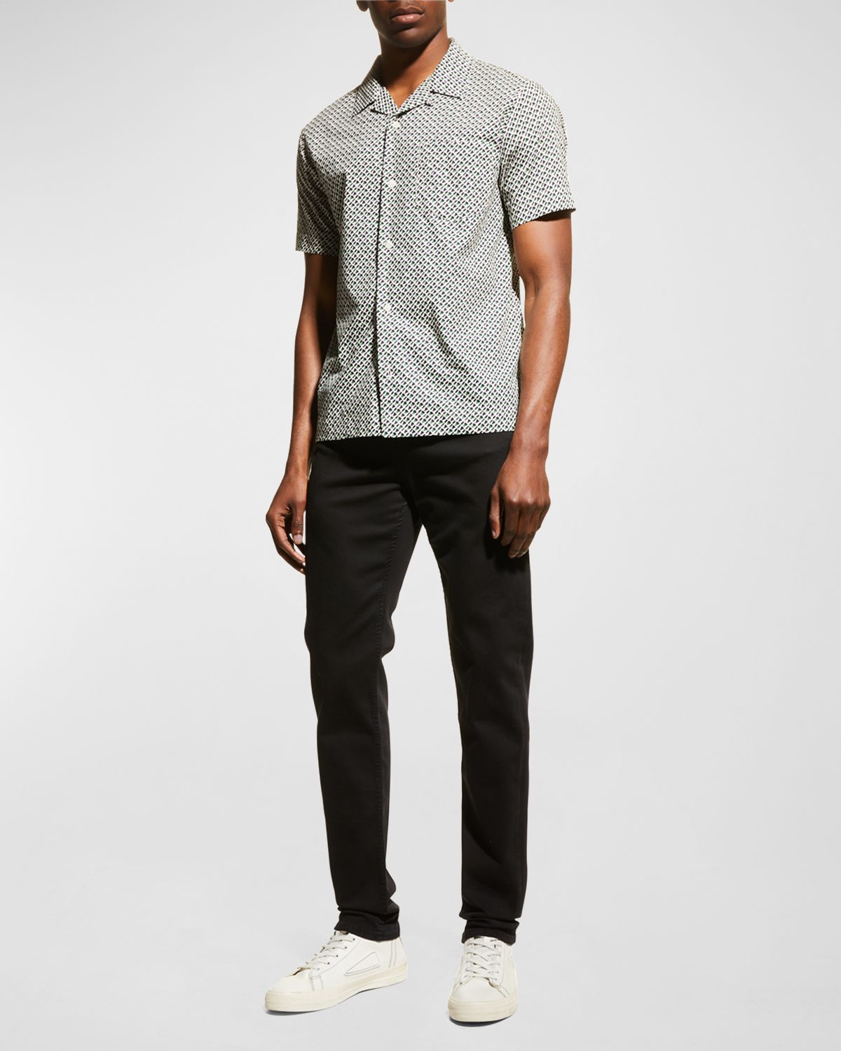 7 for all mankind Men 's Slimmy Taper Solid Skinny Jeans