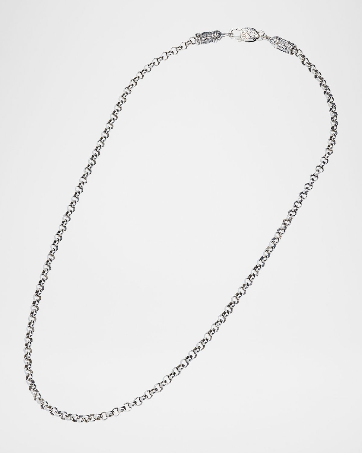 Konstantino Men 's Sterling Silver Cable Chain Necklace, 24"L