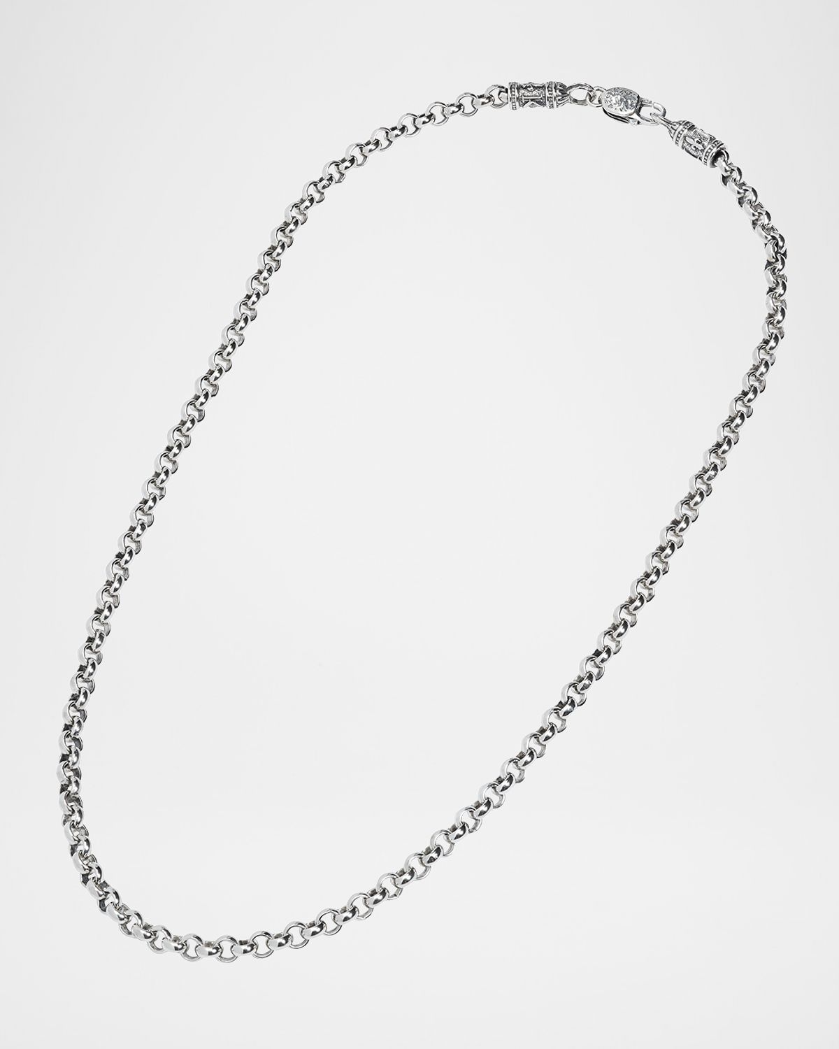 Konstantino Men 's Sterling Silver Cable Chain Necklace, 20"L