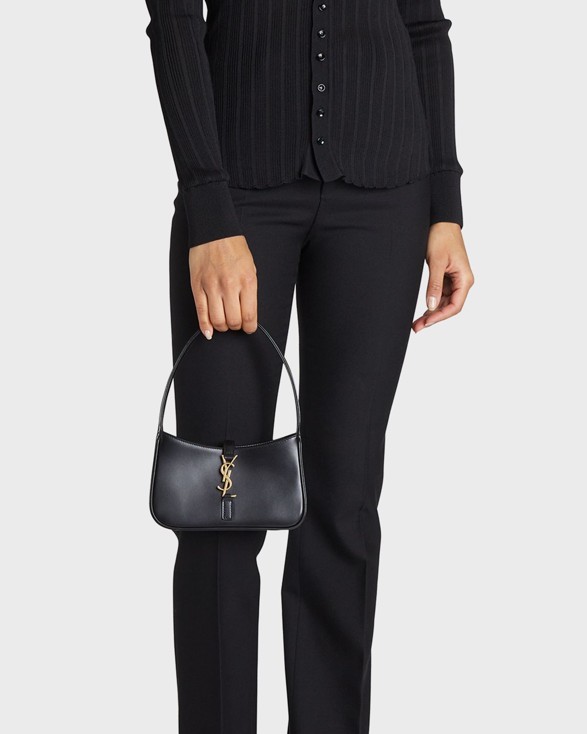 Saint Laurent Le 5 A 7 Mini Shoulder Bag in Smooth Leather