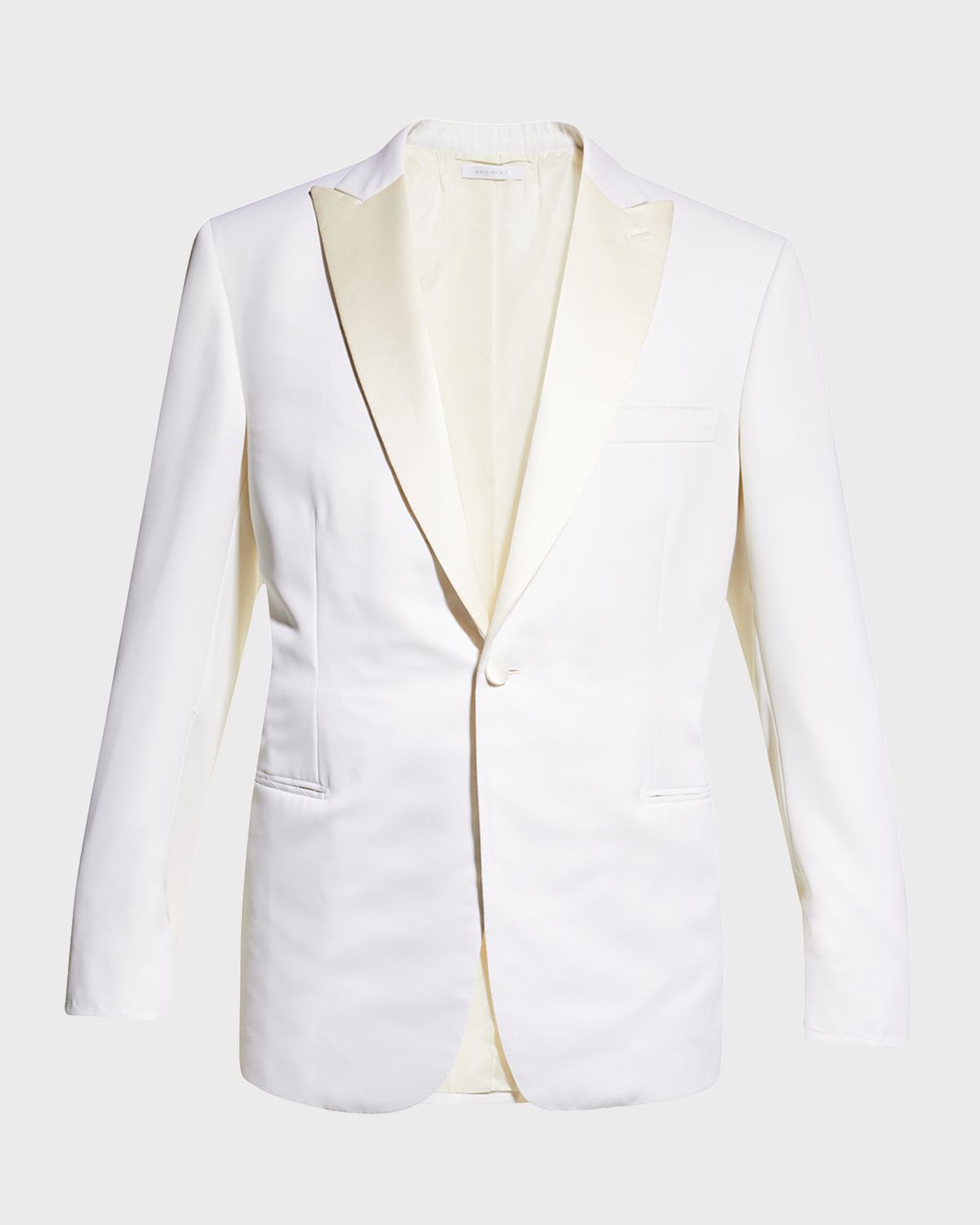 Brioni Men 's Solid Wool Dinner Jacket