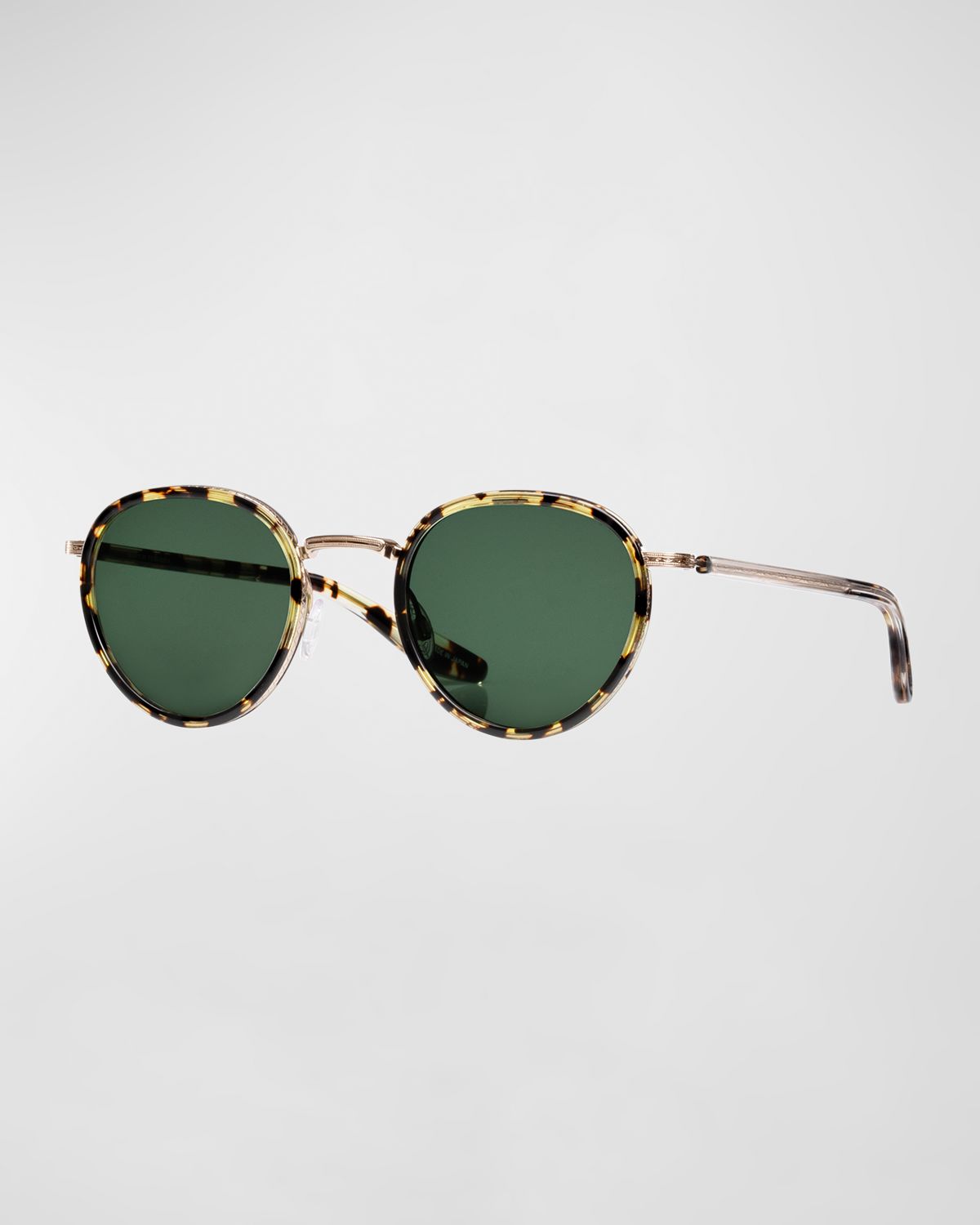 Barton Perreira Men 's Echelon Heroine Round Aviator Sunglasses