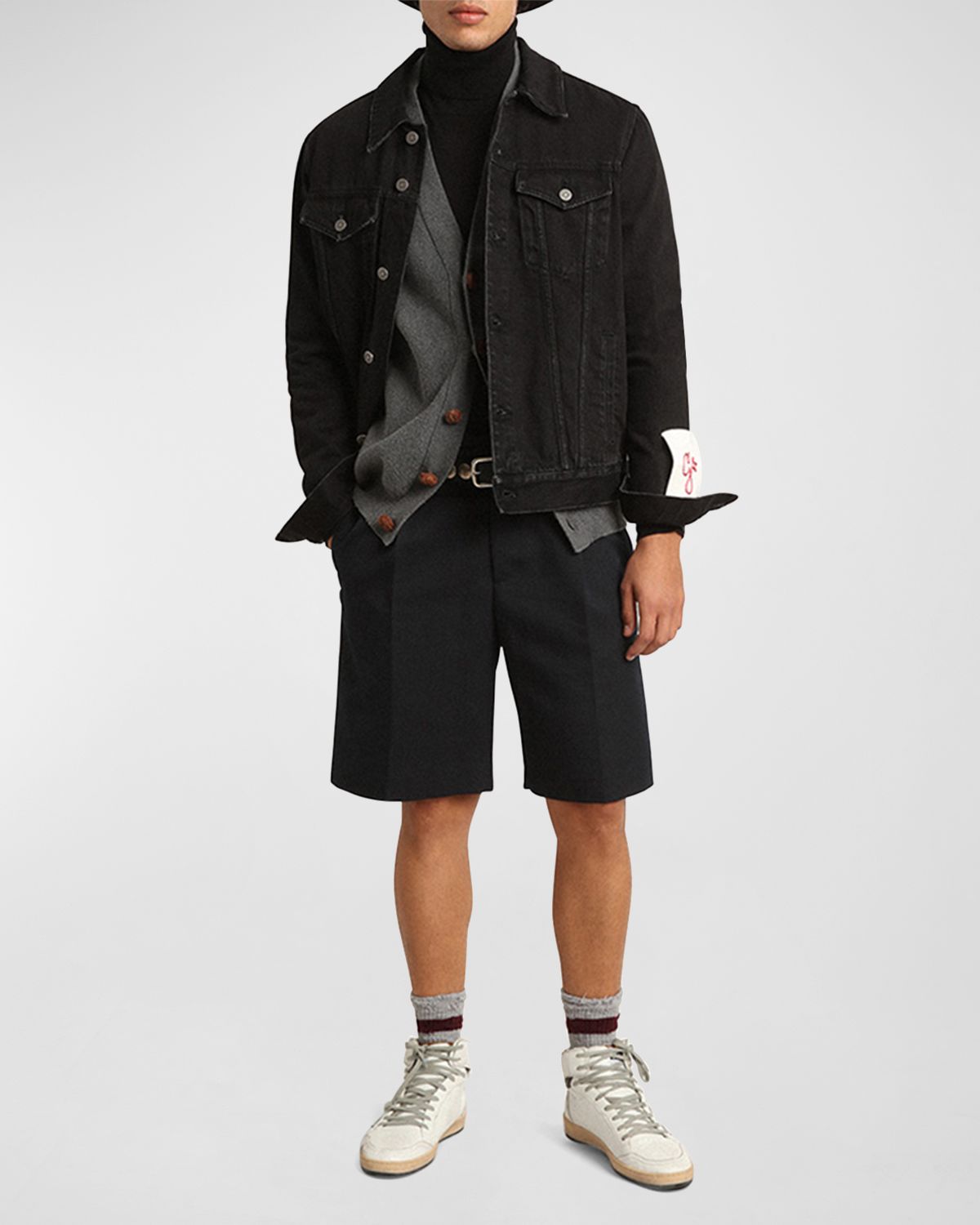 Golden Goose Men 's Regular Denim Trucker Jacket