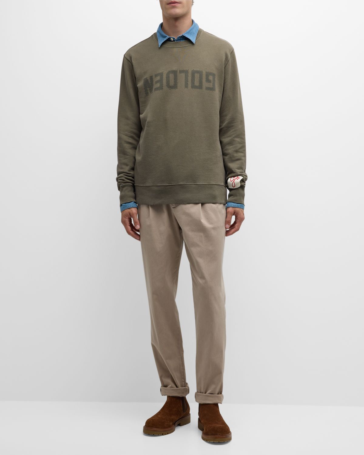 Golden Goose Men 's Golden Sweatshirt | Thumbnail 7 Golden Goose Men 's Golden Sweatshirt | Thumbnail 7
