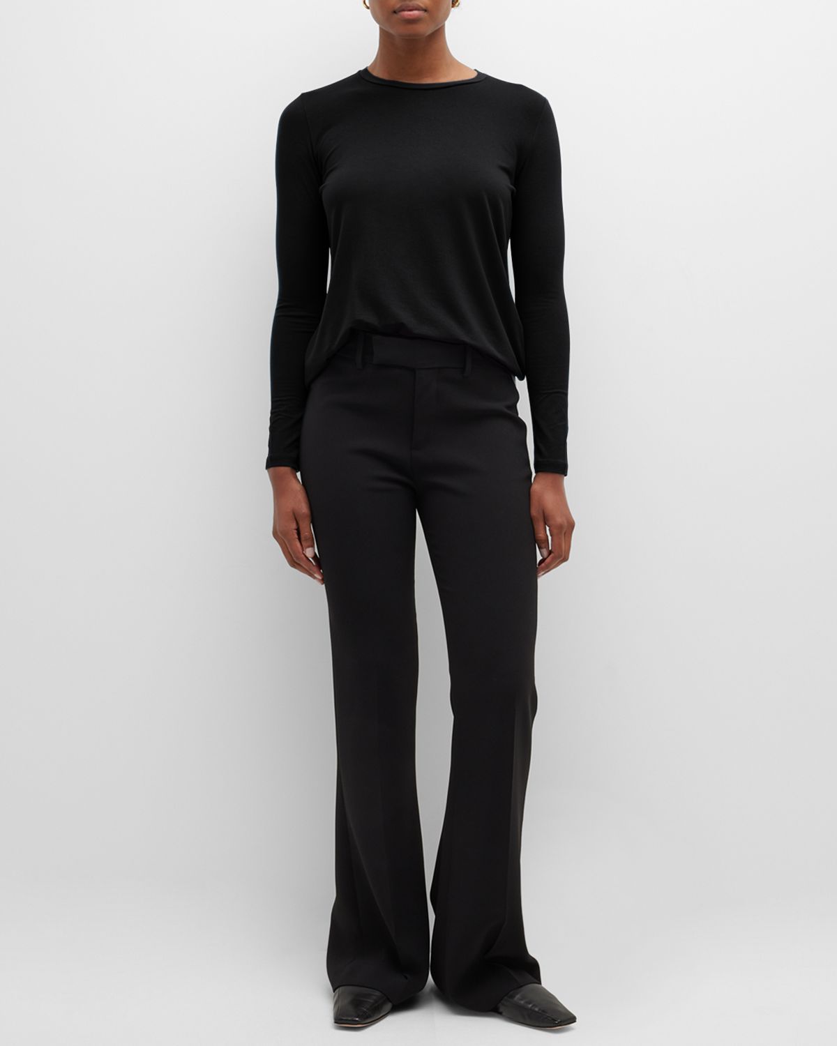 Majestic Filatures Soft Touch Long-Sleeve Crewneck