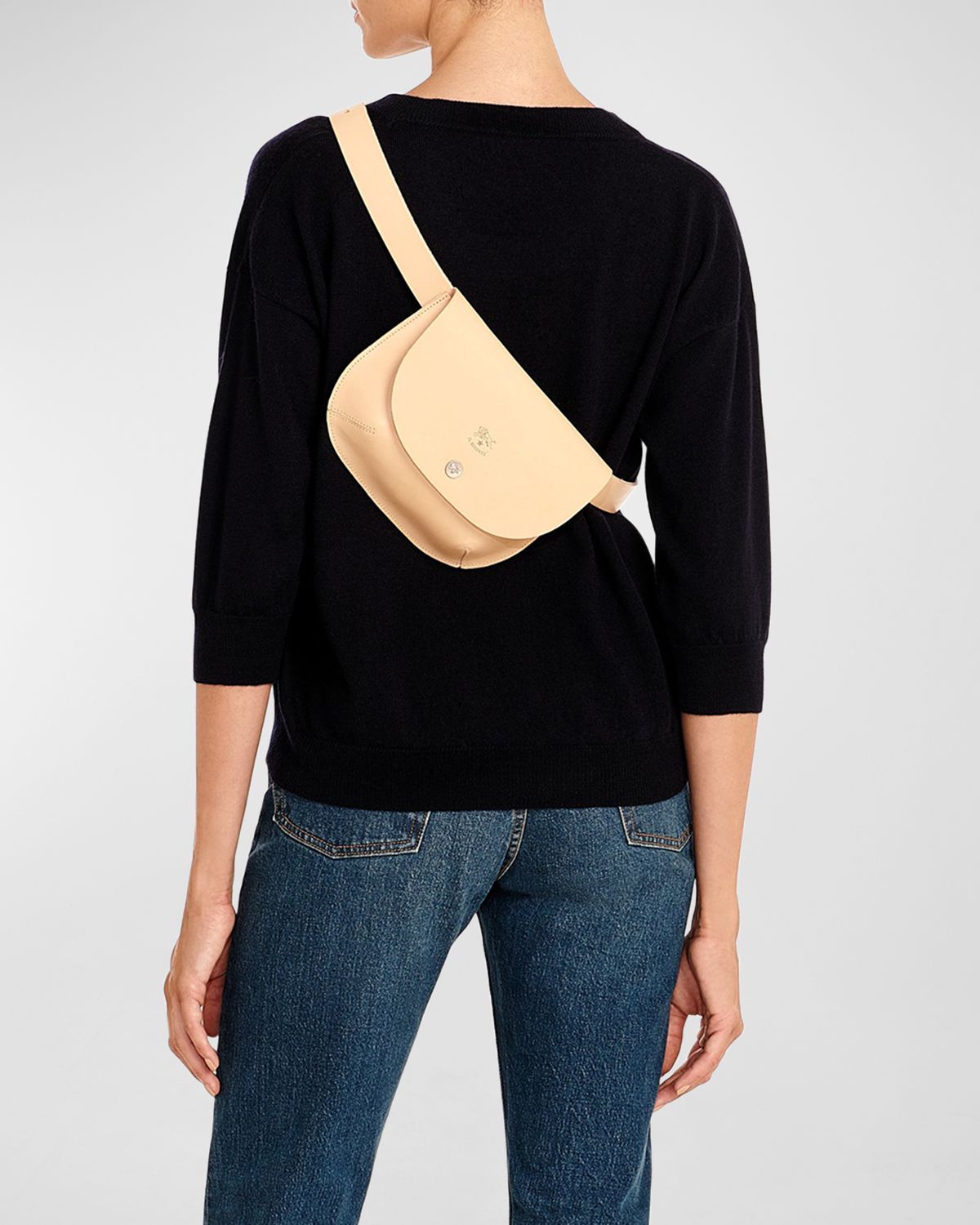 Il Bisonte Vachetta Leather Belt Bag