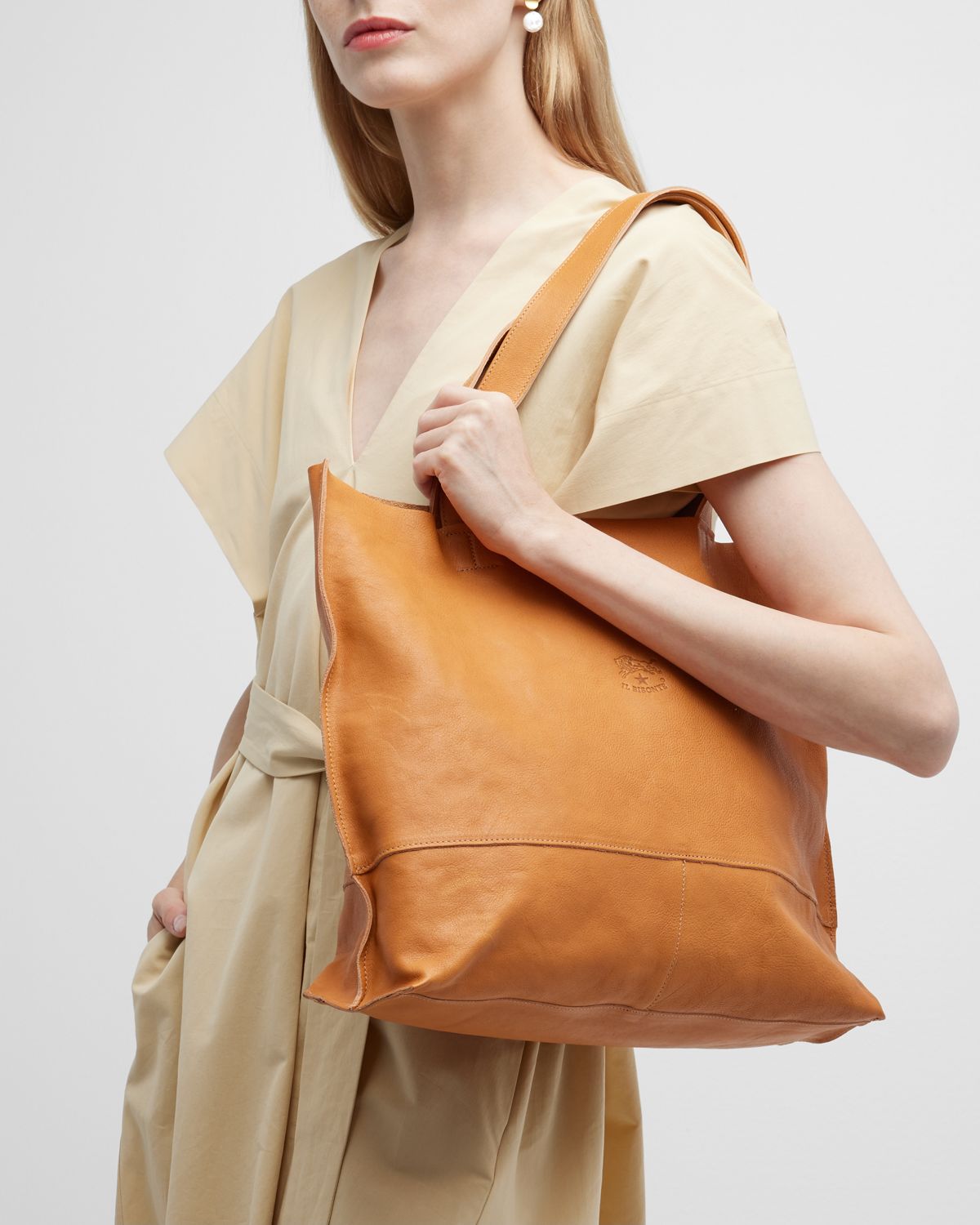 Il Bisonte Valentina Vachetta Leather Tote Bag