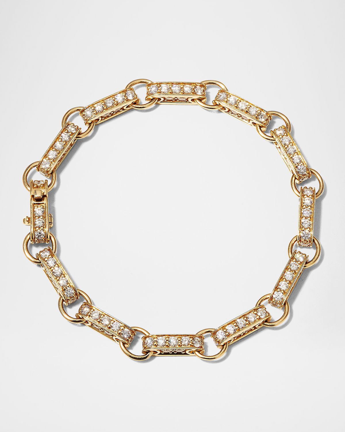 Sydney Evan Men 's 14K Yellow Gold Diamond Pavé Chain Bracelet