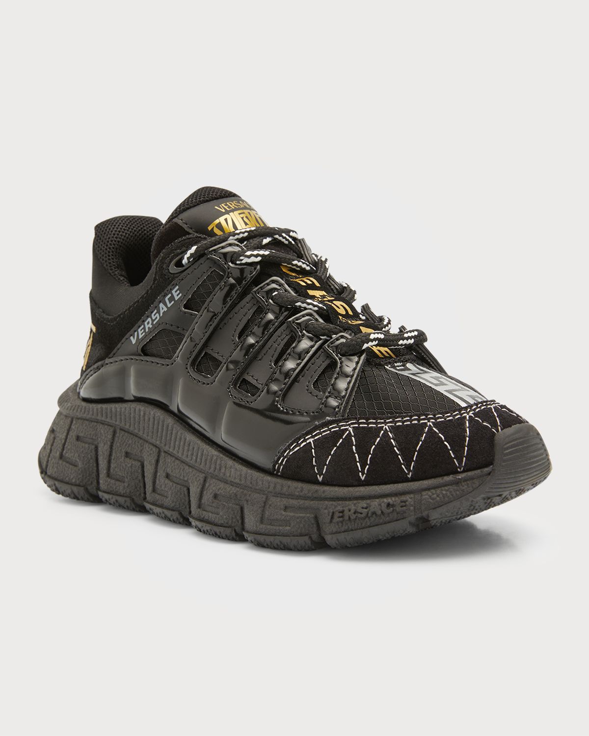 Versace Kid 's Trigreca Tonal Fashion Trainer Sneakers, Toddlers