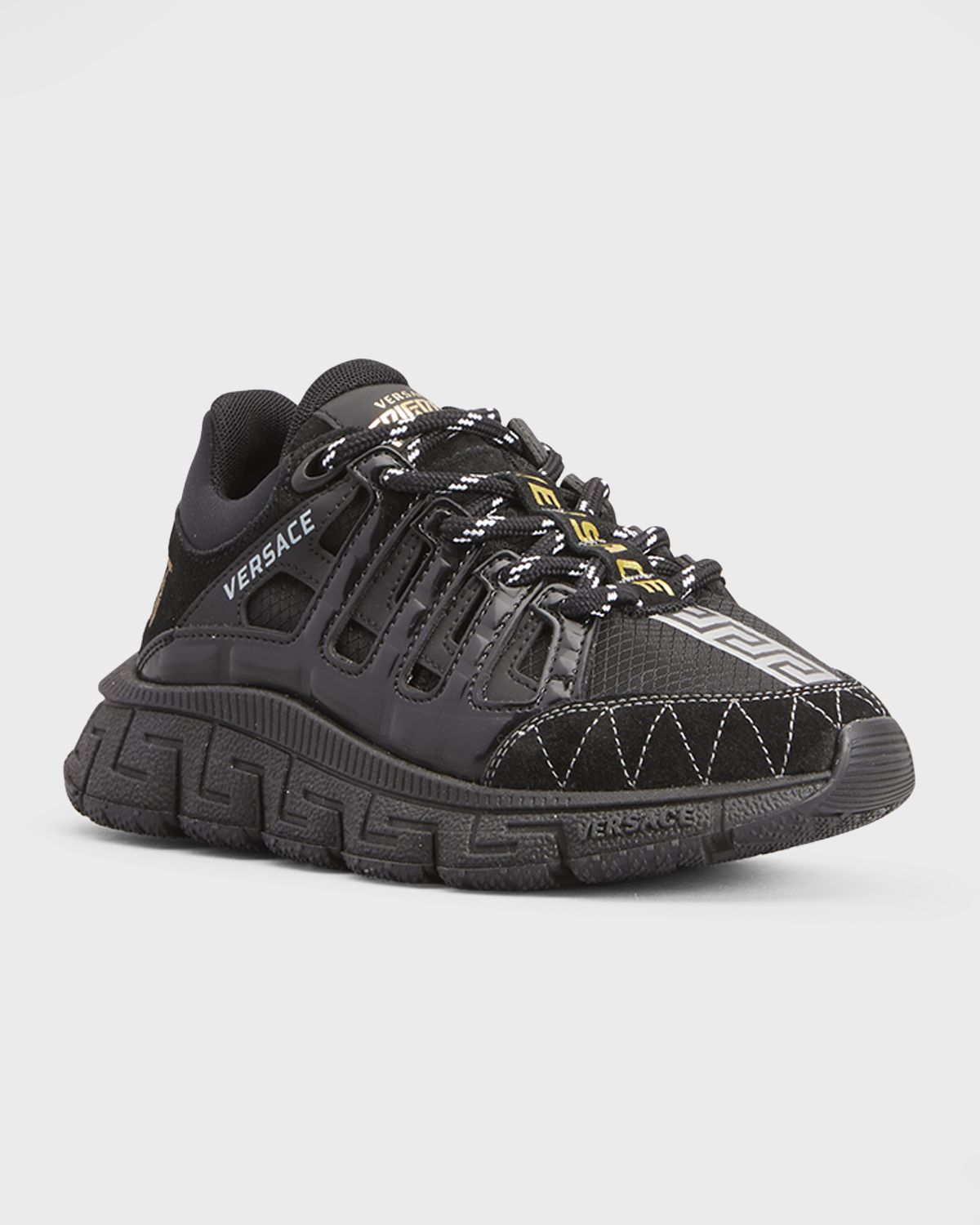 Versace Kid 's Trigreca Tonal Fashion Trainer Sneakers, Kids