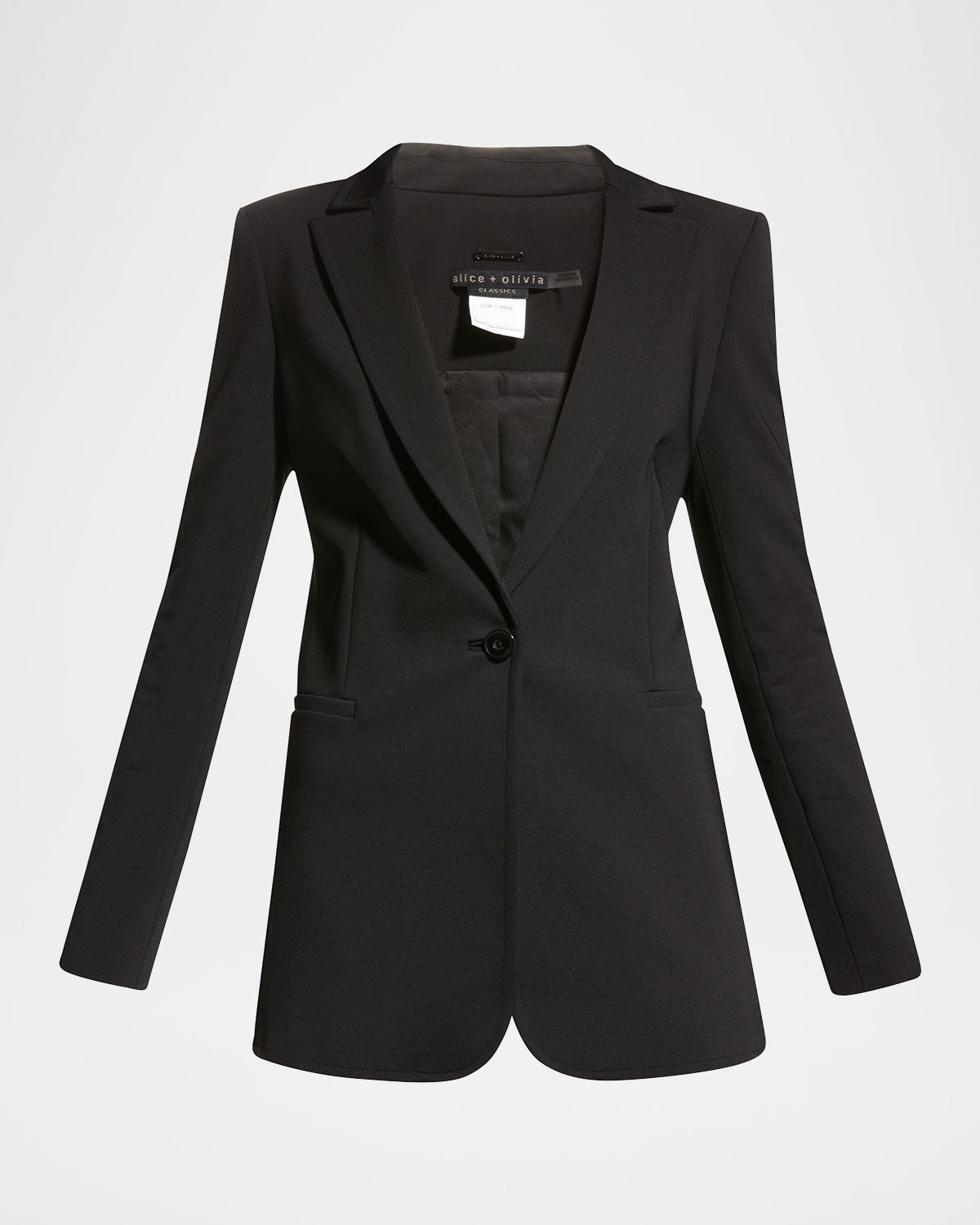 ALICE + OLIVIA Breann Long Fitted Blazer