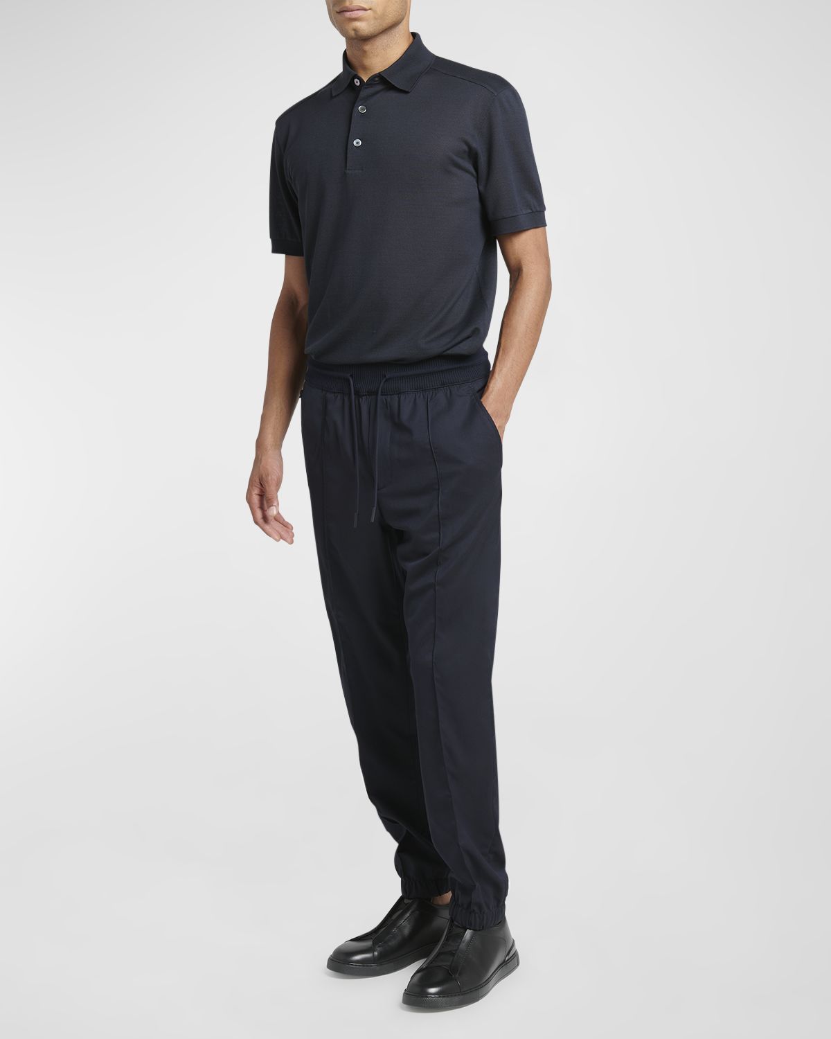 ZEGNA Men 's Drawstring Trousers