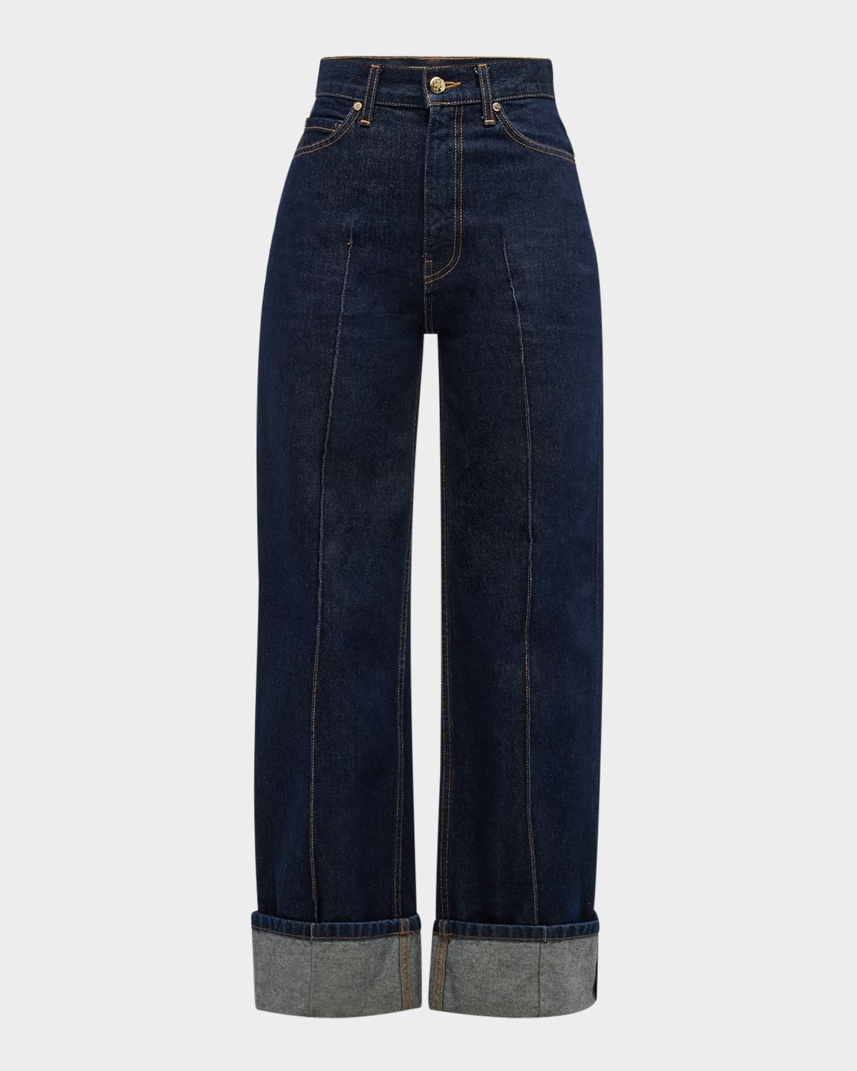 Ulla Johnson The Genevieve Topstitched Wide-Leg Denim Jeans | Thumbnail 6 Ulla Johnson The Genevieve Topstitched Wide-Leg Denim Jeans | Thumbnail 6