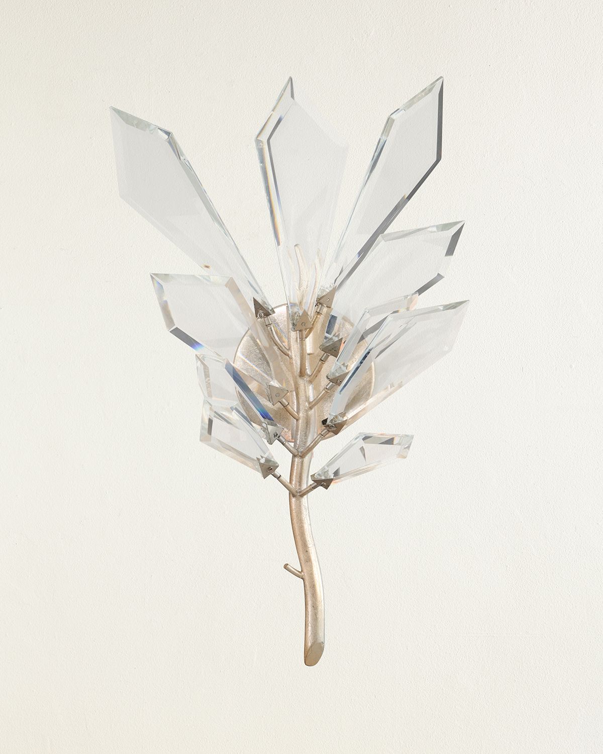 John-Richard Collection Gotta Single Light Cut Crystal Wall Sconce