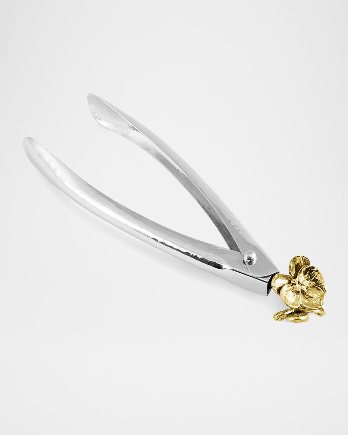 Michael Aram Gold Orchid Small Lock Spring Tongs