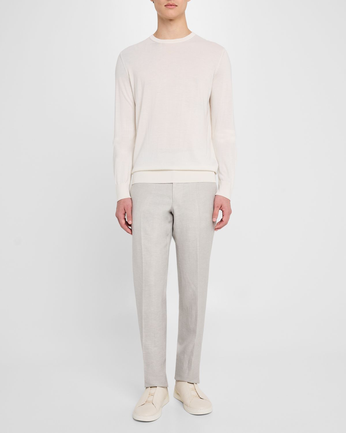 ZEGNA Men 's Cashmere Crewneck Sweater