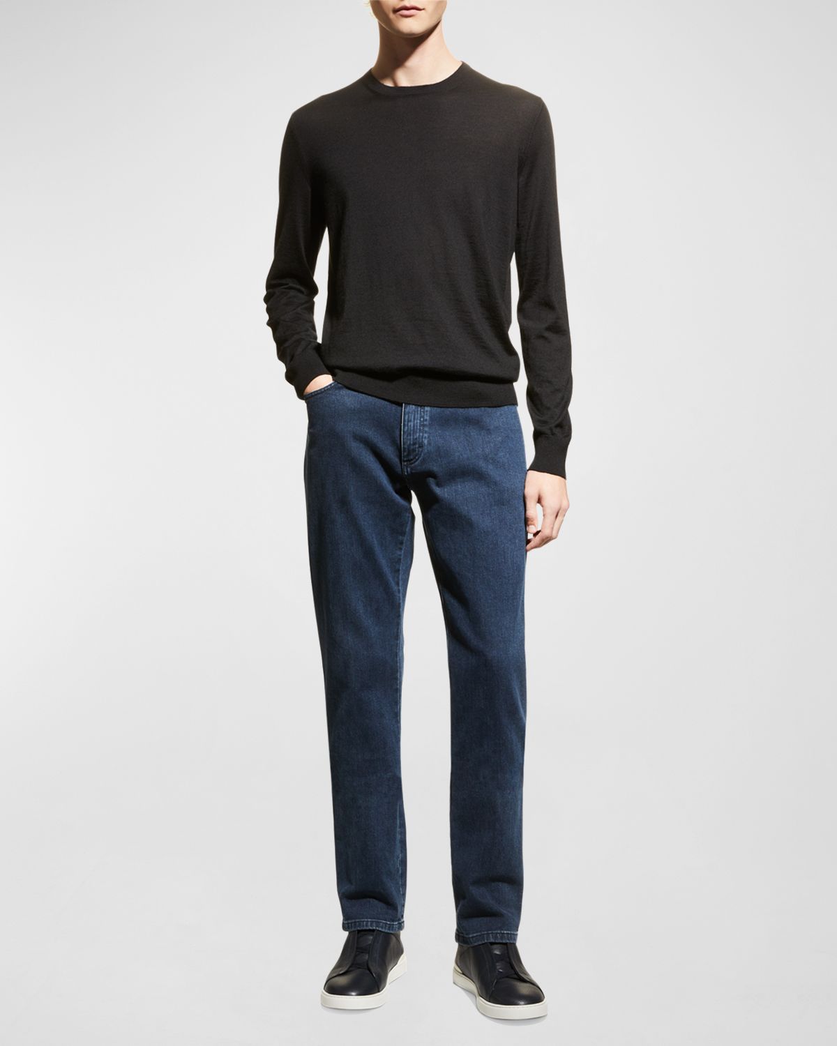 ZEGNA Men 's Cashmere Crewneck Sweater